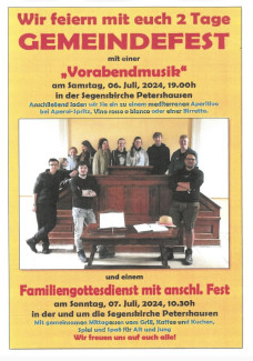 Plakat Gemeindefest 